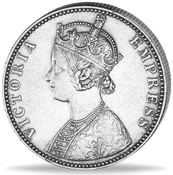 1 Rupie Victoria Empress - Vorderseite Münze