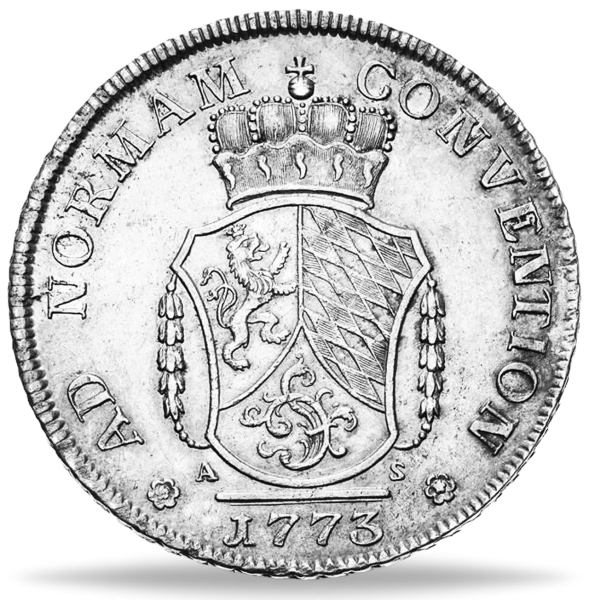 Pfalz, Kurlinie Sulzbach, Konventionstaler 1773-1777 - Münze Vorderseite