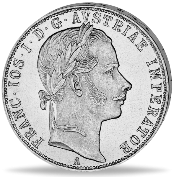 1 Florin Franz Joseph 1860 - Vorderseite Münze