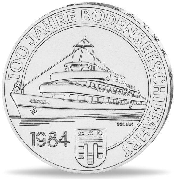 500 Österreichische Schilling Bodensee-Schifffahrt - Münze Vorderseite