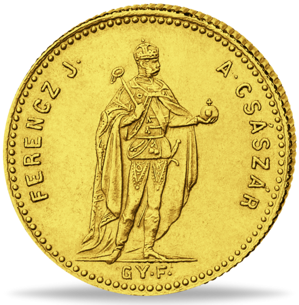 1 Dukat Franz Joseph Stehender Kaiser - Vorderseite Münze