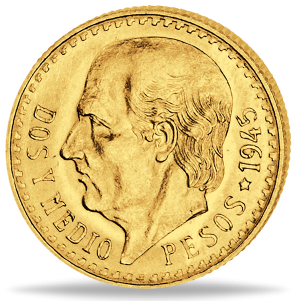 2 1/2 Pesos Miguel Hidalgo - Gold - Münze Vorderseite