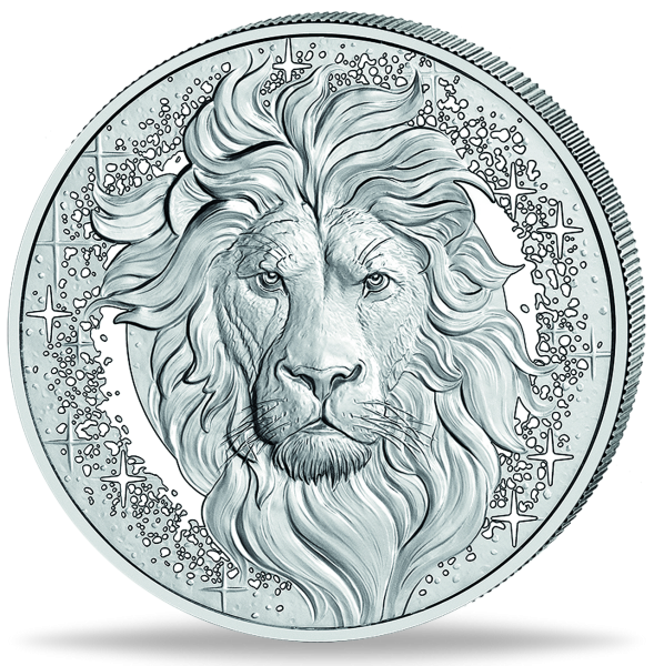 20 Euro Sternbilder-Serie der Münze Österreich, 'Löwe' - Münze Vorderseite