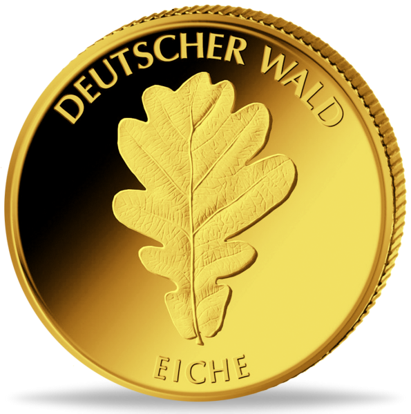 20 Euro Deutscher Wald - Eiche - Münze Vorderseite