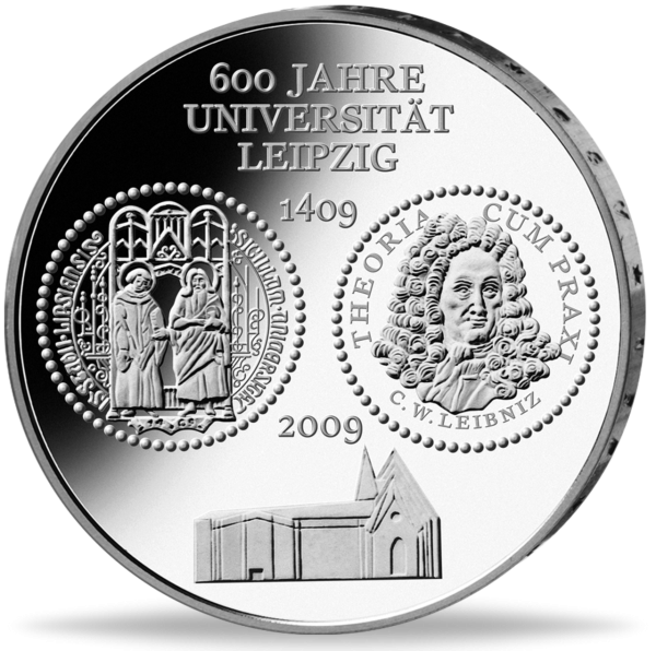 10 Euro Universität Leipzig - Münze Vorderseite