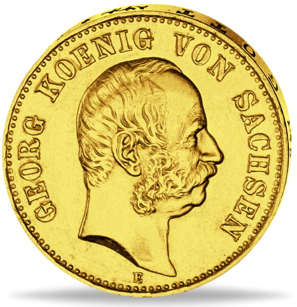 Königreich Sachsen, 20 Mark 1903 (J.266), König Georg - Münze Vorderseite