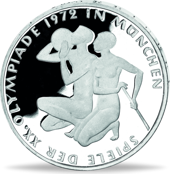 Deutschland 10 DM „Olympia - Sportler“ 1971 - Silber - Münze Vorderseite