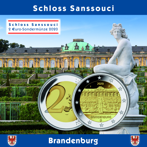 5 x 2 Euro Sanssouci - Satzbild in Blister
