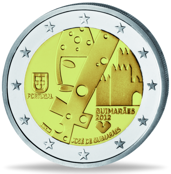 2 Euro „Guimarães - Kulturhauptstadt Europas“ - Münze Vorderseite