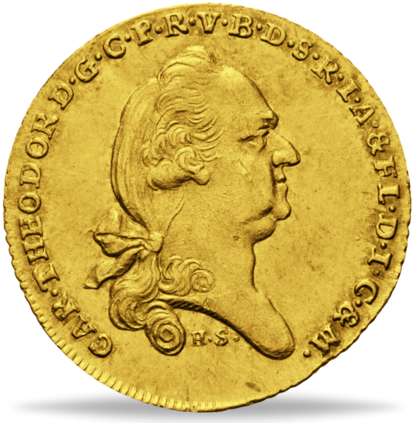 Donaugold-Dukat „Kurfürst Karl Theodor“ - Münze Vorderseite
