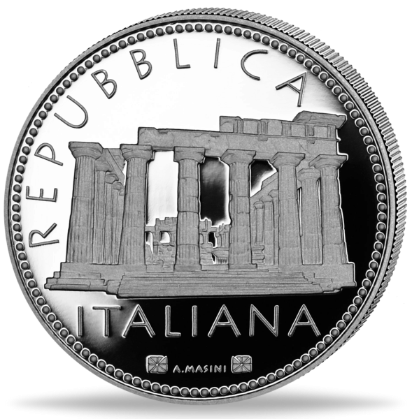 5 Euro Selinunte Sicilia - Vorderseite Münze
