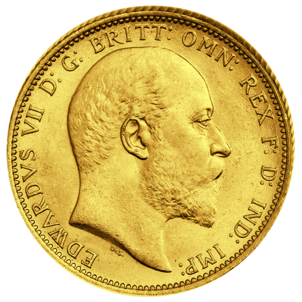 1 Sovereign Edward VII - Vorderseite Münze