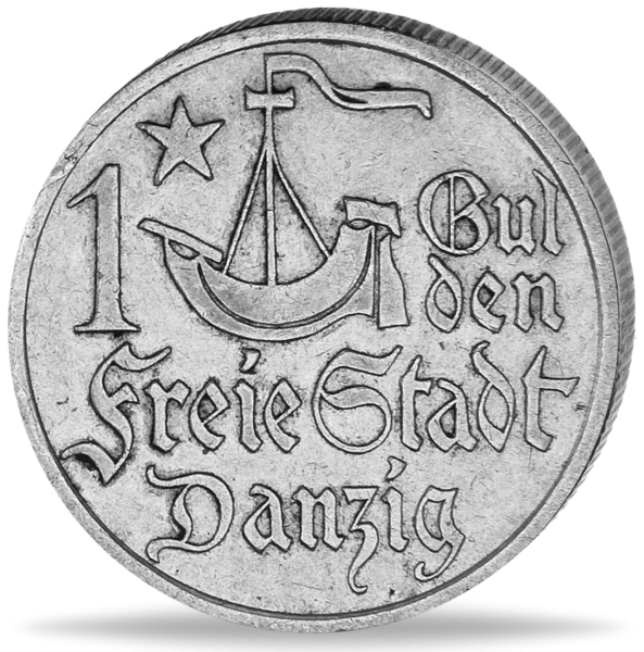 1 Gulden Danzig 1923 - Münze Vorderseite