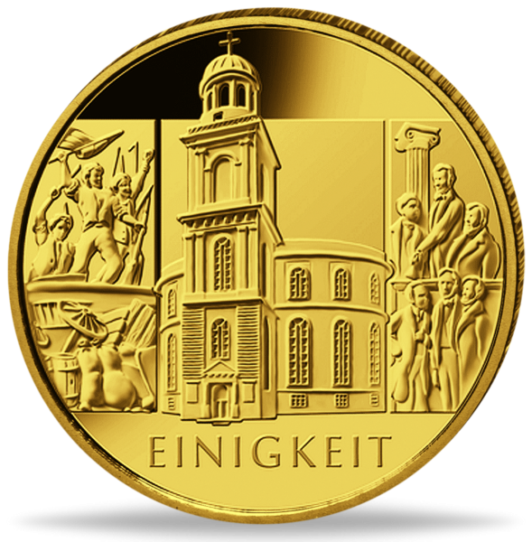100 Goldeuro Einigkeit - Münze Vorderseite