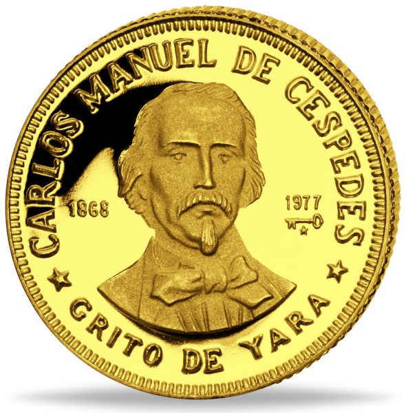 100 Pesos Carlos Manuel - Vorderseite Münze