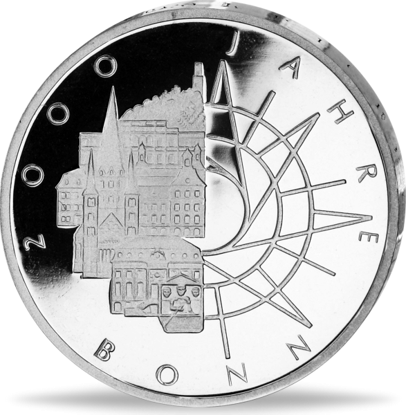 10 Deutsche Mark 2000 Jahre Bonn - Vorderseite deutsche BRD Münze