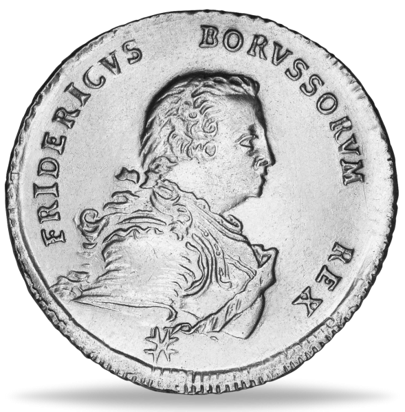 1/4 Taler König Friedrich der Große - Münze Vorderseite