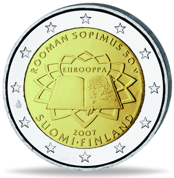 2 Euro Römische Verträge Finnland - Vorderseite Münze