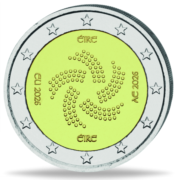 Irland, 2 Euro EU-Ratspräsidentschaft, 2026, bfr. - Münze Vorderseite